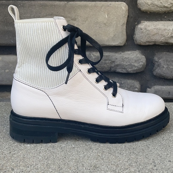 Silent D Avarie White Leather Hiker EUC w Box sz40 - Picture 4 of 14